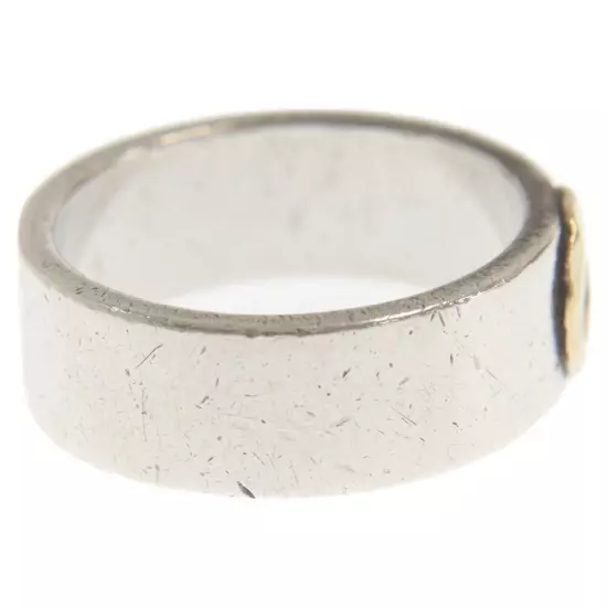 goro's JP Size 21.0 Diagonal Flying Flat Ring Silver/Gold No. 21 Harajuku Japan