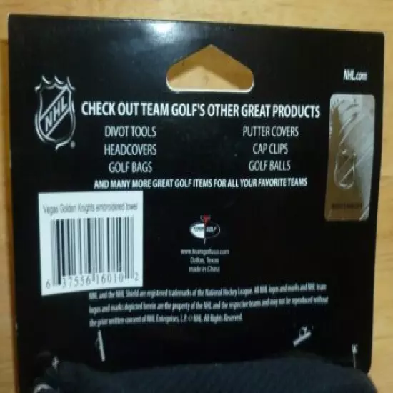 NHL Embroidered Tri-fold Golf Towel - Vegas Golden Knights