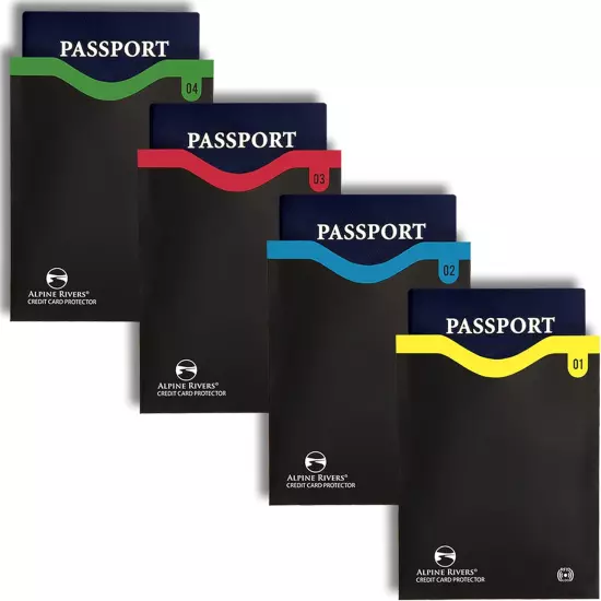 18 RFID Blocking Sleeves (14 Credit Card Holders & 4 Passport Protectors) Ultima