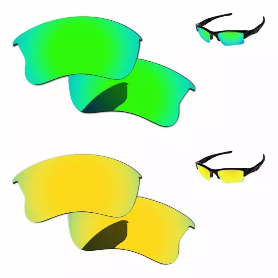 Lensology Polarized Replacement Lenses For-Oakley Flak Jacket XLJ Multi-Options