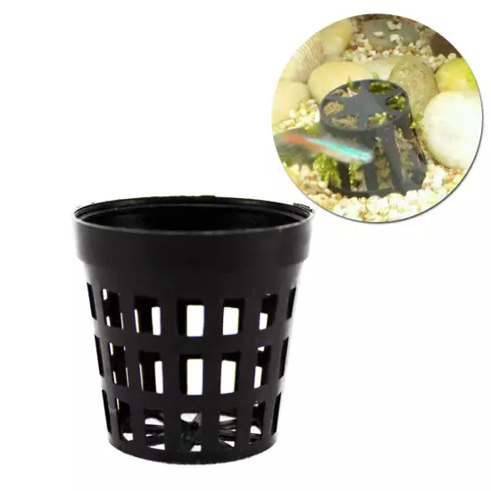 Aquarium Plants pot Aquascaping Fish Tank Holder Mesh UK B7J7