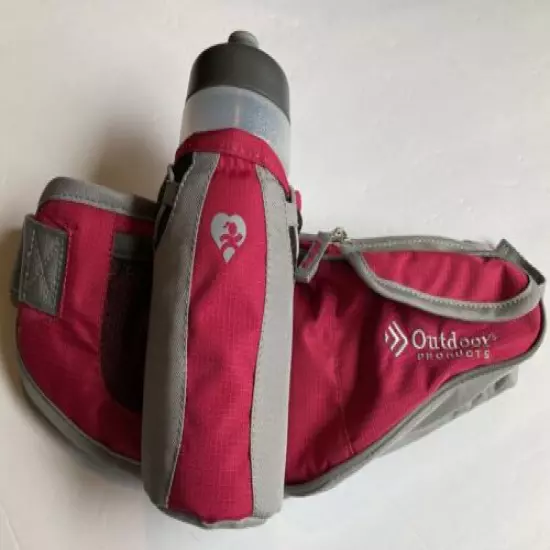 Pink Outdoor Products Trail Waist Pack Fanny Pack Water Bottle Belt Hiking