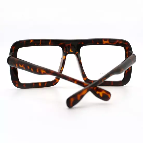 Thick Square Glasses Clear Lens Eyeglasses Frame Super Oversized Fashion