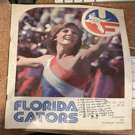 1979 Florida State at Florida College Football Program 11-24-79 Gators Seminoles