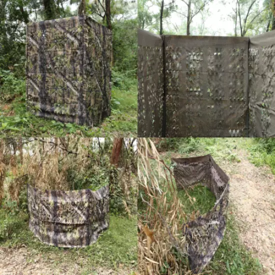 PREMIUM Hunting Ground Blind Hiding Forest Shoot Camouflage 5×10ft Caza Ciegas