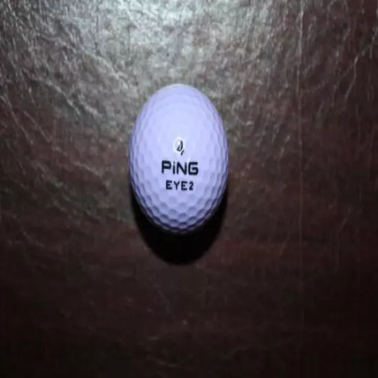 VINTAGE LAVENDER AND TEAL PING EYE 2 GOLF BALL 