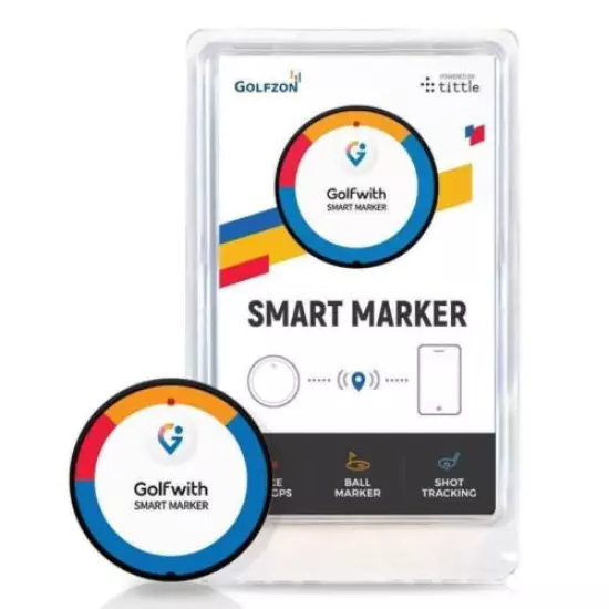 Golf Smart Marker Bluetooth Golf Shot Distance Connected Phone App Tracker GPS