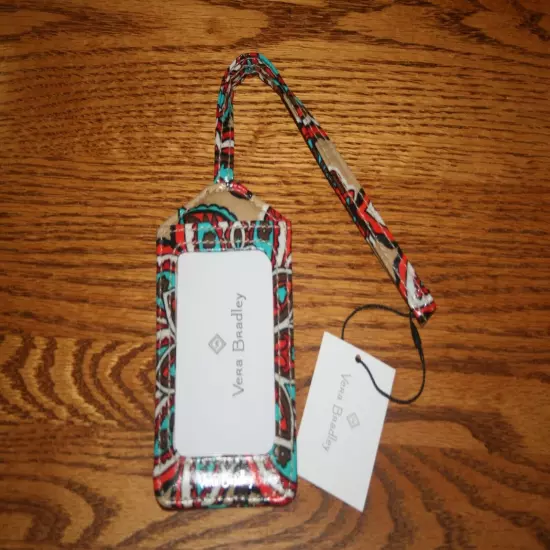 Vera Bradley LUGGAGE TAG laminated travel suitcase ID case gift card holder NEW