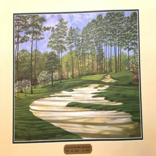 Masters Augusta National Golf Club SUITE OF FOUR PRINTS NEW Retail Value $250