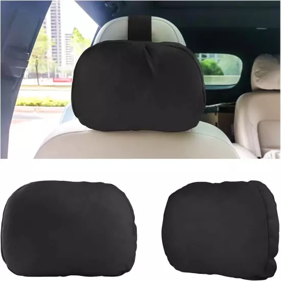 Car Neck Pillow Soft Leather Headrest,Premium Interior Accessories Headrest Sup