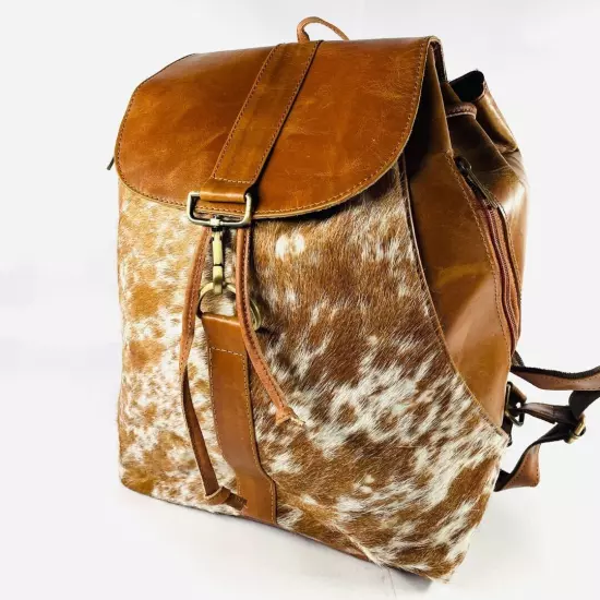 Hair on Leather Backpaks, Rugsack, Cowhide Diaper bag, Genuine Leather Backpack