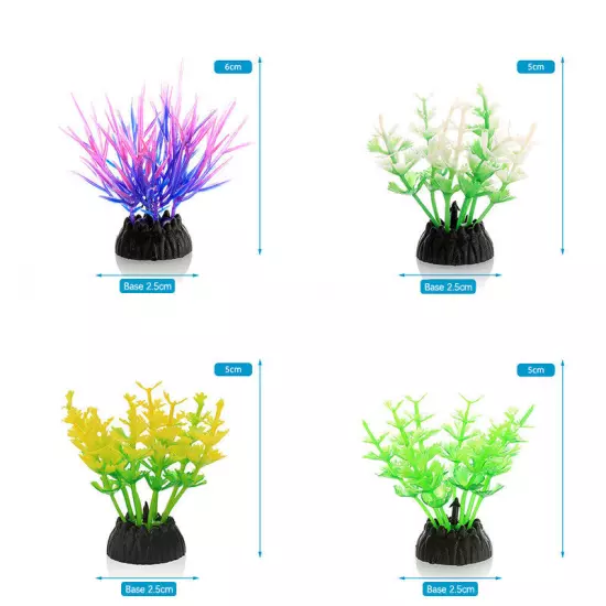 Aquarium Decorative Simulation Aquatic Plant Fish Tank Landscape Ornament Gra Sn