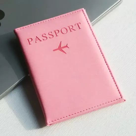 PU Leather Passport Holder, Fashionable Lightweight Travel Document Case