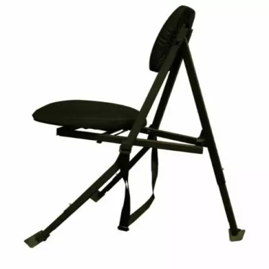 Portable Swivel Hunting Blind Chair Foldable Sturdy Quiet Adjustable Black Seat