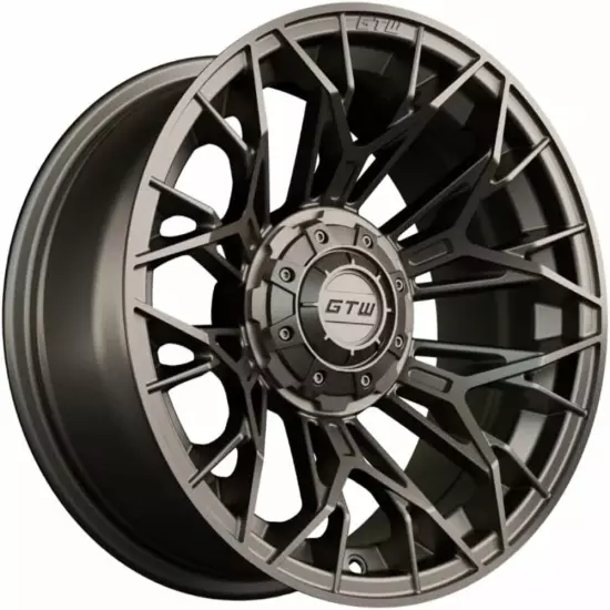 Set of 4 GTW 14" Stellar Matte Bronze Golf Cart Wheels on 19" Mamba Street Tires