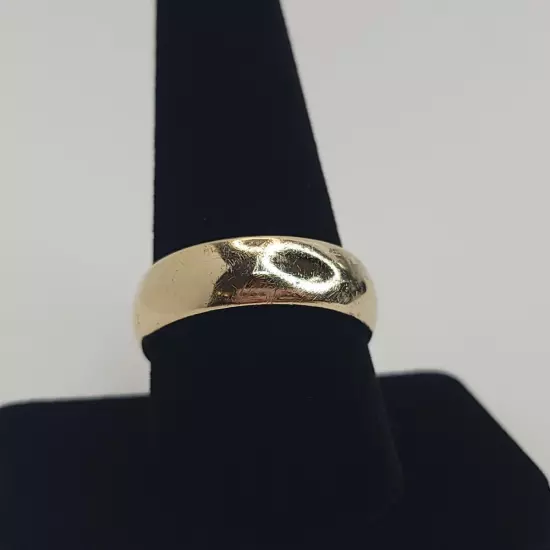 14K YELLOW GOLD WEDDING BAND 10.2G SIZE 10 (TDW029155)