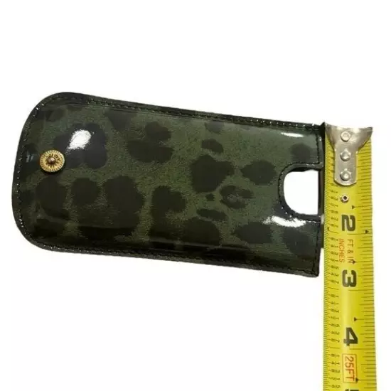 NEW Dolce & Gabbana Green and Black Animal Print Patent Leather iPhone 5 Case