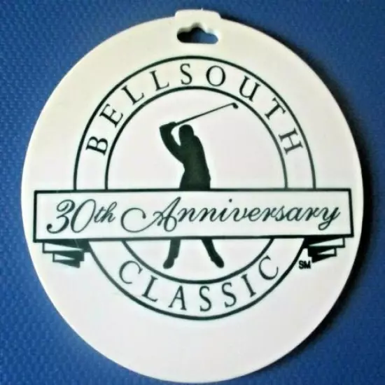 vtg - PGA TOUR Golf Bag Tag - 1998 BELLSOUTH CLASSIC - Tiger Woods Wins