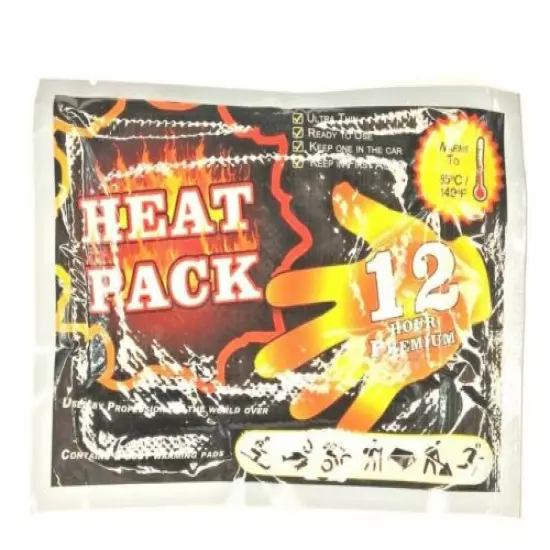 2 Heat Pack Hand Foot Warmer 12 Hour Hunting Fishing Skiing Outdoor Cold Weather