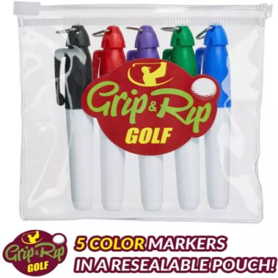 50 Golf Tees Plastic | Plus Six Golf Ball Markers & Two Triple Track Golf Ball 