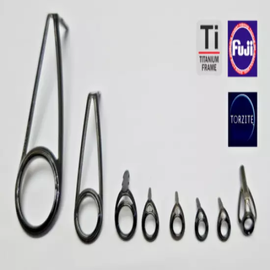 Fuji T2-KLTG-16H71 Titanium Torzite KR Concept Guide Set 8+1(Tip)