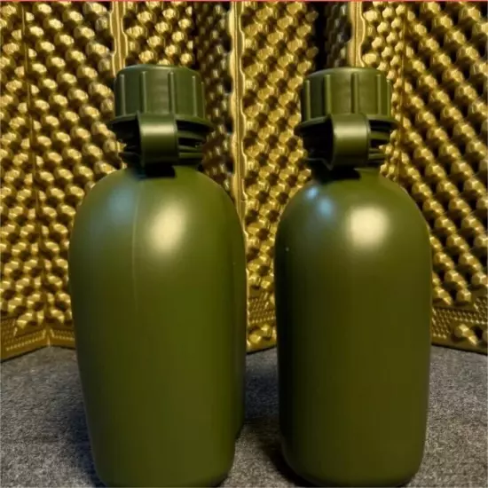 1L Army Green Water Bottle - Portable Hiking & Camping Bottle