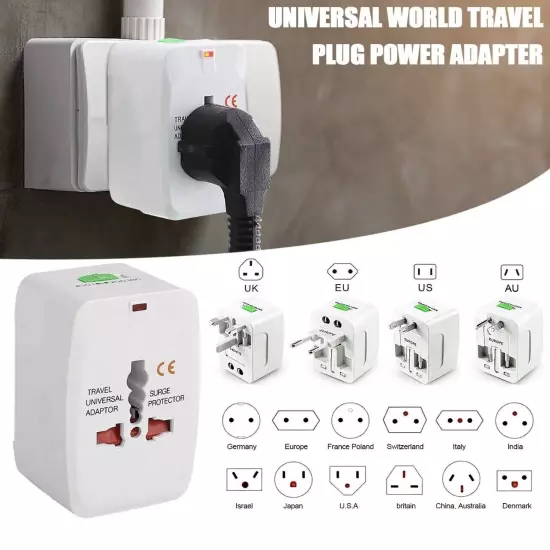 Travel Adapter World Wide Use Universal New Plug Charger UK EU AU US Port