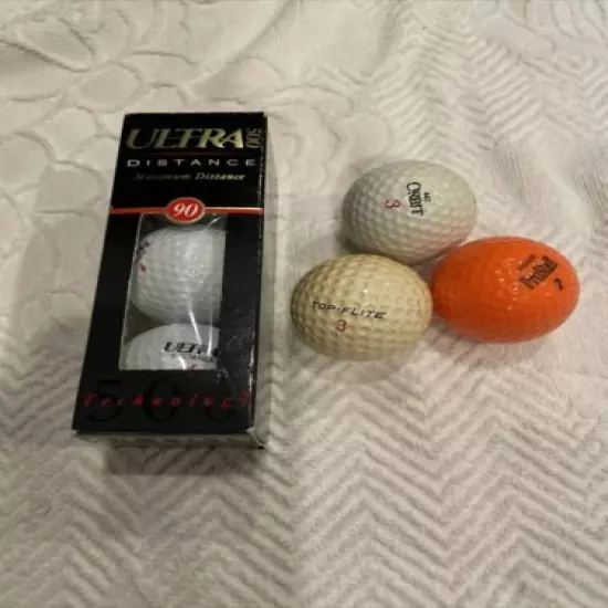 Golf Balls Assorted Mix - Ultra Distance500- Orbit, Top Flite3, ProStaff2