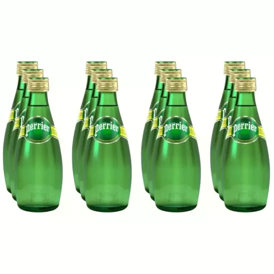 Sparkling Natural Mineral Water, 11 Oz Glass Bottles - Pack of 12