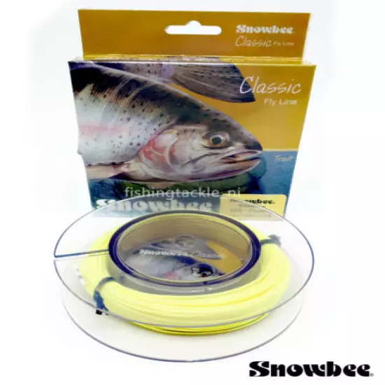 Snowbee Classic Trout Fly Line Floating Yellow #5-8 Fishing 