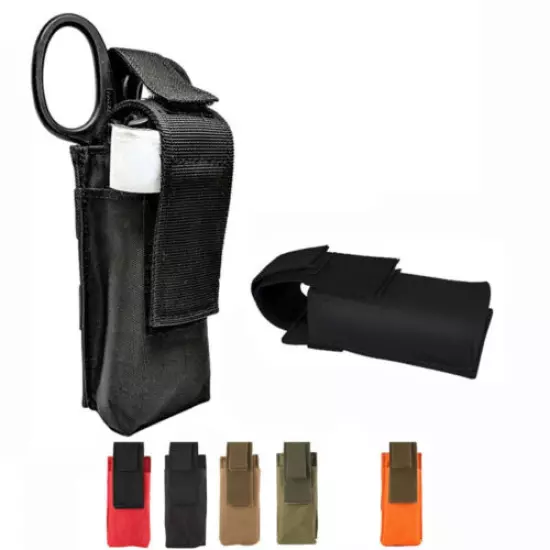 Tactical Molle Flashlight Pouch Pistol Magazine Holder Hunting Knife Storage Bag