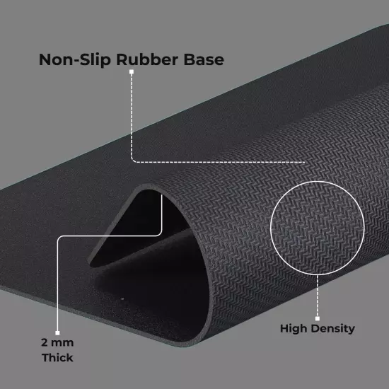 Mouse Pad Non-Slip Rubber Base Premium Surface Extended Wide Mice Pad Office PC