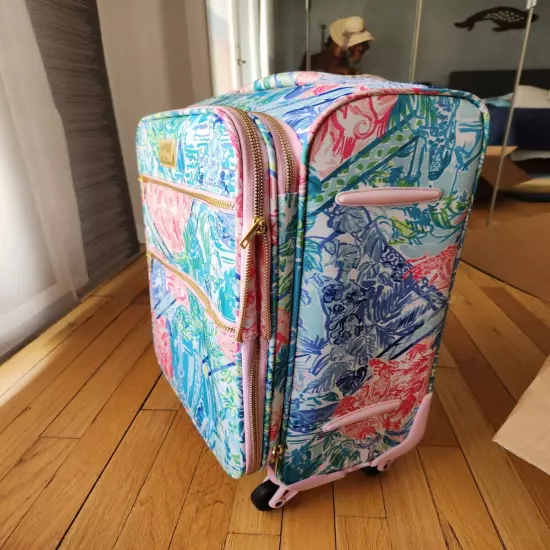 LILLY PULITZER Travel Bundle~ Rolling Carry-On 24" Suitcase and Garment Bag- NWT