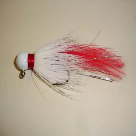 Handtied DEER HAIR FISHING JIGS HOTTAIL DOZEN Trout,crappie,bass,walleye,pike