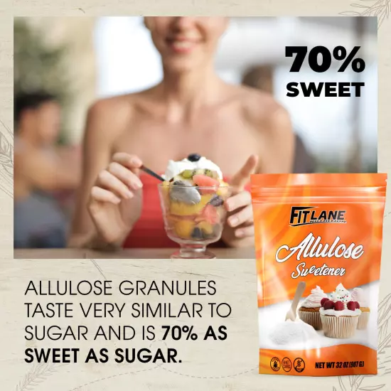 Allulose Sweetener 4 LBS, 100% Pure Zero Net Carb Natural Keto Sweetner