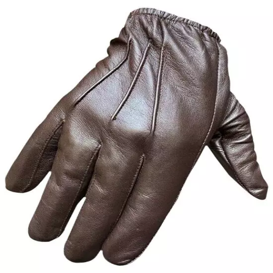 Men's Leather Police Gloves Winter Patrol Tactical Combat Duty BEST SELELR