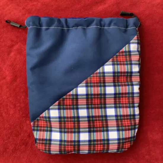 Vintage Ping Shoe Bag Plaid/Blue G.S.G.A. Founded 1914 Clean