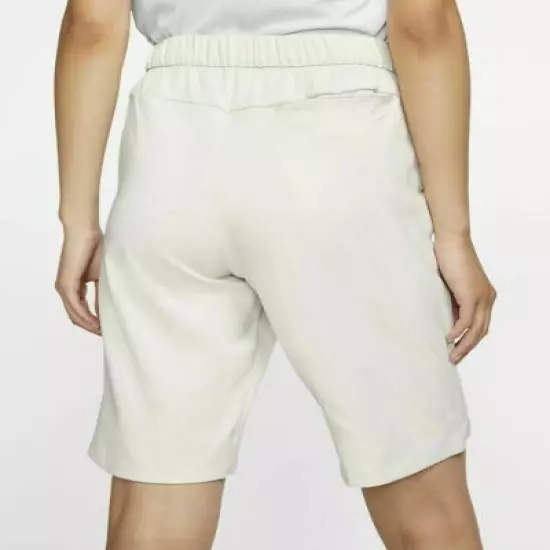 NWT Nike AJ5663-133 Women's Cream Dri-FIT UV Golf Shorts- Size Medium