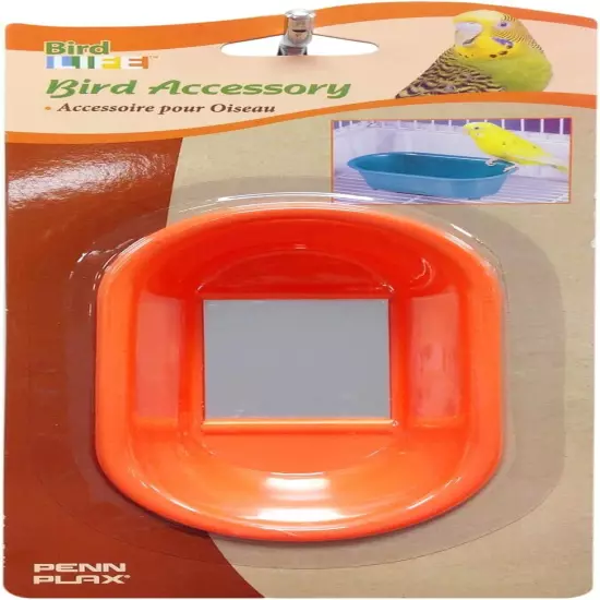 Penn-Plax Bird Bath with Mirror – Designed for Small use, 3 IN, varies 