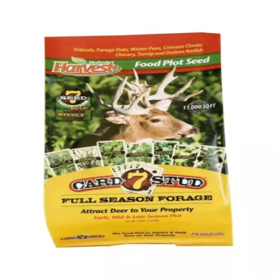 Evolved Harvest 5 Card Draw 10 Lb Bag Food Plot 7 Seed Forage Premium quality