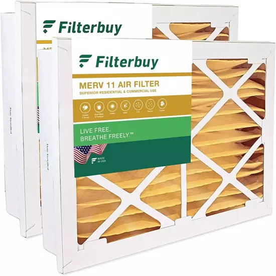 Filterbuy 20x30x5 Air Filters, HVAC AC Furnace for Grille Honeywell (MERV 11)