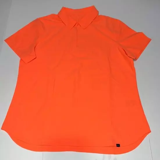 New Womens Nike Flex UV Golf Polo Shirt Large L Peach Color MSRP $85 CU9349-854