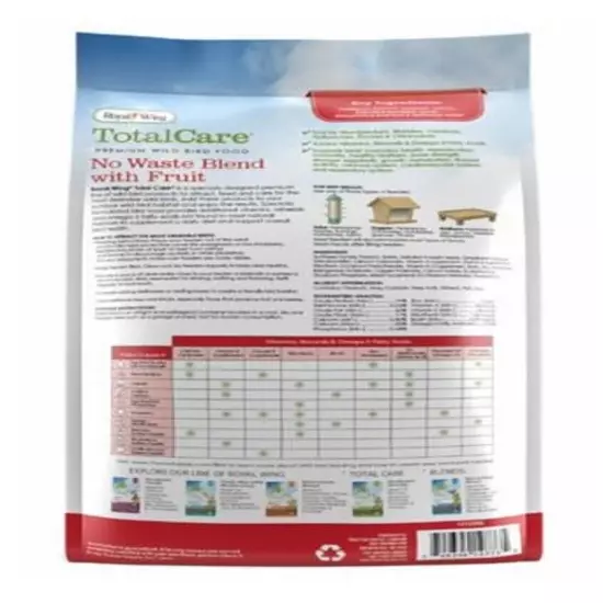 Royal Wing 13136 Total Care 5 Pounds No Waste Blend with Fruit Wild Bird Food