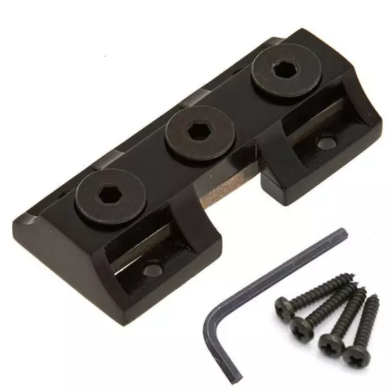 NEW Kahler® Style Locking Clamp for Guitar, Behind the Nut, with Screws - BLACK