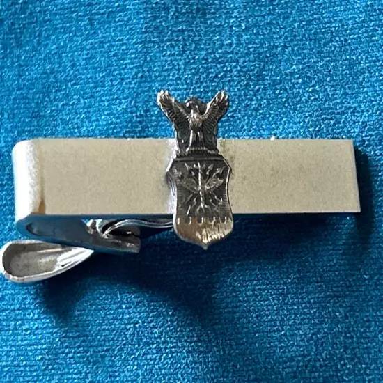 Vintage Sterling Military Tie Clip