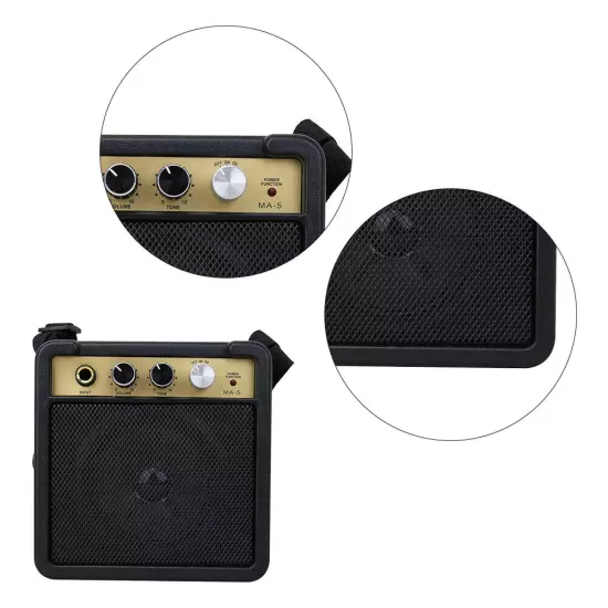 Guitar Amp Speaker Portable Acoustic Guitar Amplifier with Back Clip