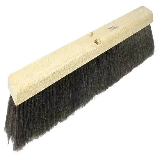 42002 24" Block Size, Black Horsehair Fill, Fine Sweep Floor Brush,Natural