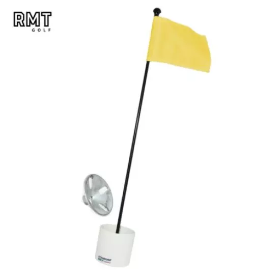 RMT Golf Practice Green Putting Set with Yellow Flag for Backyard & Course