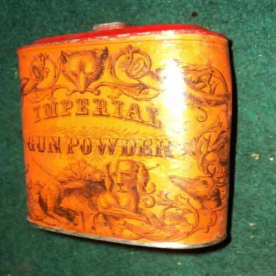 Vintage Empty Imperial Gun Powder Eureka Powder Works New Durham N.H. Tin Can #2