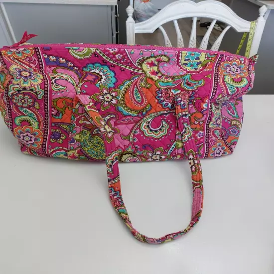 Vera Bradley Pink Swirls Set Lg Duffel, Miller Tote & LG Cosmetic 